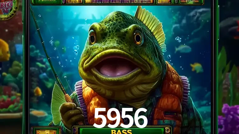 Personagem de peixe pescador do popular jogo de slot com tema de pescaria, uma das emocionantes opções de caça-níqueis para jogar e ganhar no cassino 5956.